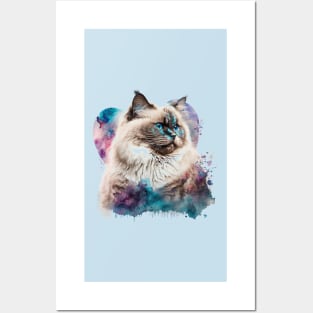 Bundle of love - Ragdoll cat, Purr-fect valentine gift for the feline-loving pet lover! Posters and Art